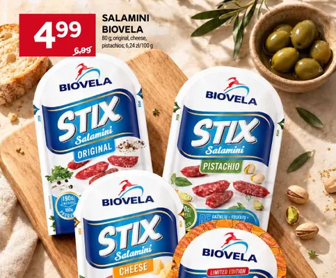Salamini Biovela Original promocja w Stokrotka