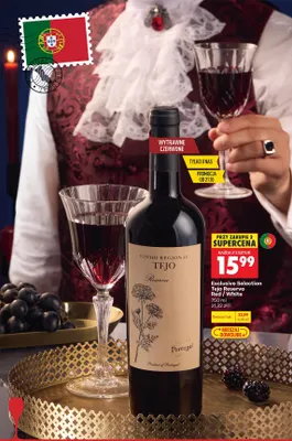 Wino czerwone Exclusive Selection Tejo Reserva Red promocja w Biedronka