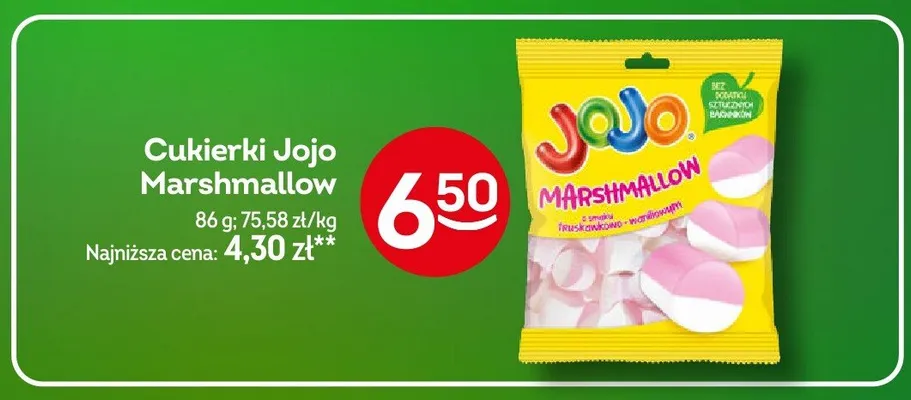 Cukierki Jojo Marshmallow promocja w Żabka