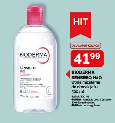 Woda micelarna do demakijażu Bioderma Sensibio H2O promocja w Ziko Dermo