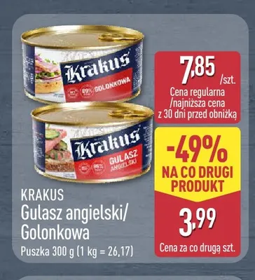 Gulasz angielski Krakus promocja w Aldi