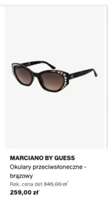 Okulary przeciwsłoneczne Marciano by Guess brązowy promocja w Lounge by Zalando