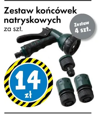 Zestaw końcówek natryskowych promocja w Tedi