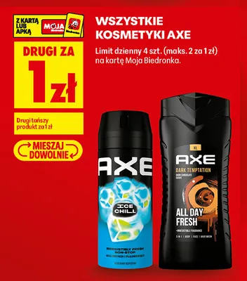 Żel pod prysznic Axe Dark Temptation promocja w Biedronka