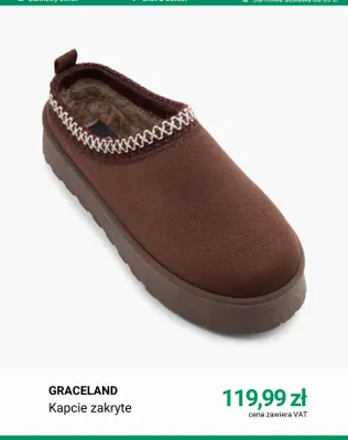 Kapcie zakryte Graceland promocja w Deichmann