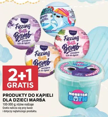 Produkt do kąpieli Marba Monster Bath promocja w Stokrotka