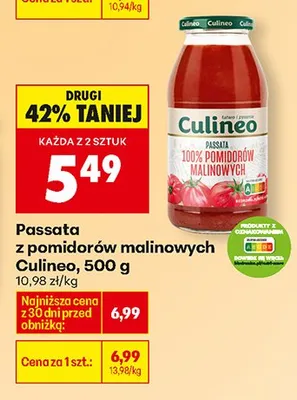 Passata z pomidorów malinowych promocja w Biedronka