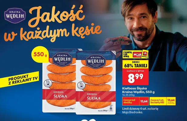 Kiełbasa śląska promocja w Biedronka
