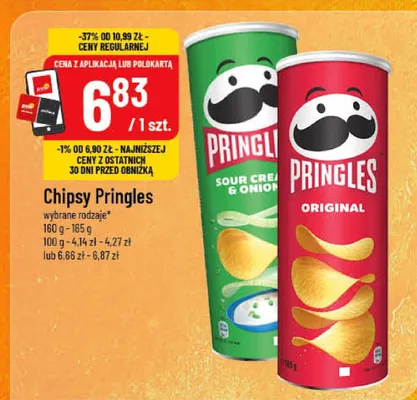 Chipsy Pringles Sour Cream & Onion/Original promocja w POLOmarket