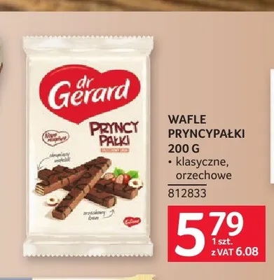 Wafle Pryncypałki orzechowe Dr Gerard promocja w Selgros
