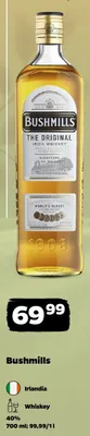 Whiskey Bushmills 40% Irlandia promocja w Netto