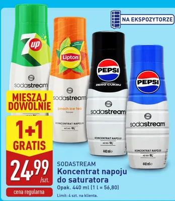 Koncentrat napoju do saturatora peach ice tea promocja w Aldi