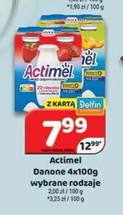 Napój jogurtowy Actimel Danone 4-pak promocja w Delfin