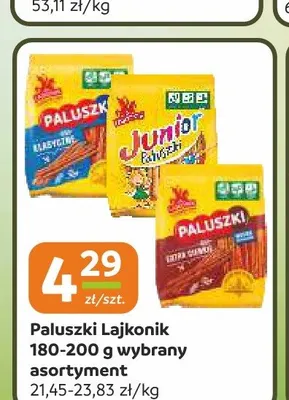Paluszki Lajkonik 180-200g promocja w Społem Częstochowa