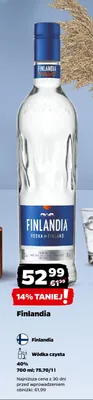 Wódka czysta Finlandia promocja w Netto