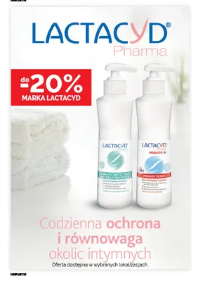 Płyn do higieny intymnej prebiotyczny Lactacyd Pharma Prebiotic+ promocja w Ziko Dermo