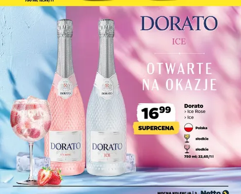 Wino Dorato Ice słodkie promocja w Netto