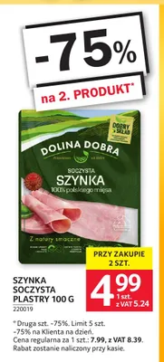Szynka soczysta plastry Dolina Dobra promocja w Selgros