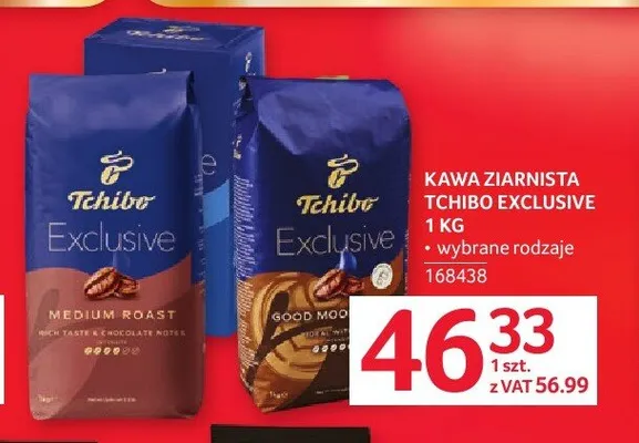 Kawa ziarnista Tchibo Exclusive Good Mood promocja w Selgros