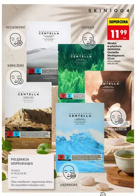 Maska w płachcie SKIN1004 Centella Madagascar Probio-Cica promocja w Biedronka