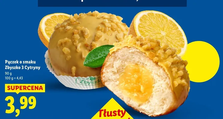 Pączek o smaku Zbyszko 3 Cytryny promocja w Lidl