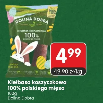 Kiełbasa koszykczowa 100% polskiego mięsa promocja w Market Point