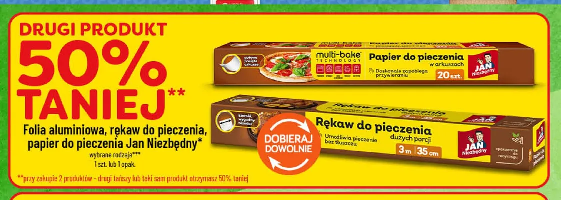 Papier do pieczenia w arkuszach Jan Niezbędny promocja w POLOmarket
