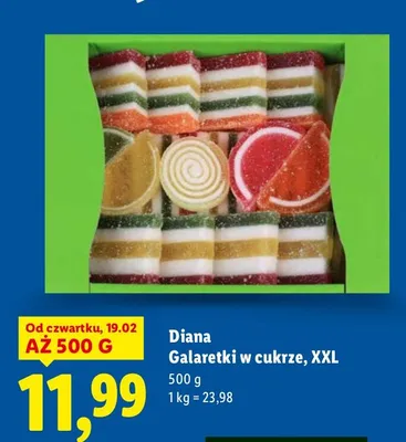 Galaretki w cukrze XXL 500 g promocja w Lidl