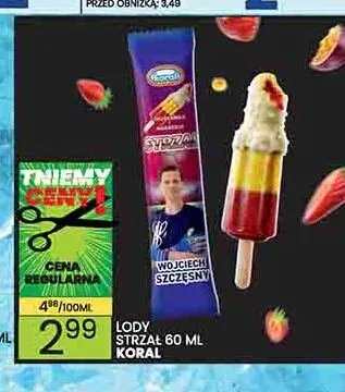 Lody Strzał Koral promocja w Wafelek