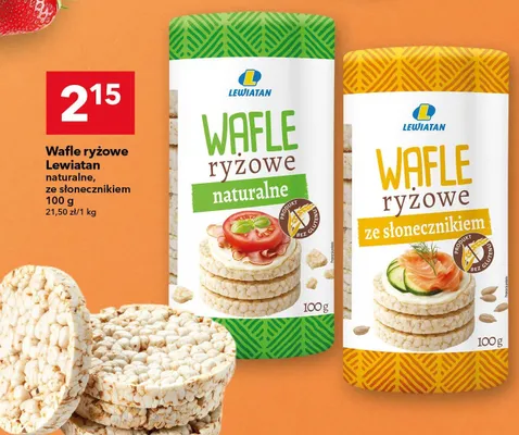 Wafle ryżowe Lewiatan ze słonecznikiem promocja w LEWIATAN