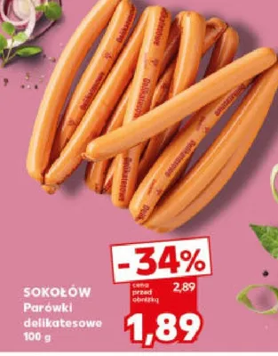 Parówki delikatesowe promocja w Kaufland