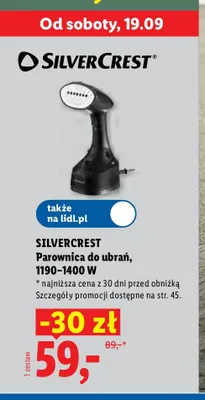 Parownica do ubrań Silvercrest promocja w Lidl
