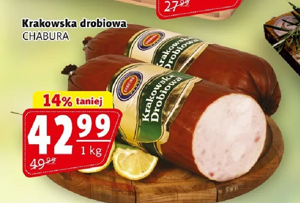 Krakowska drobiowa CHABURA promocja w Prim Market