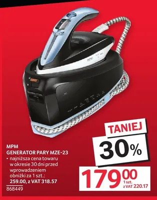Generator pary MZE-23 Mpm promocja w Selgros
