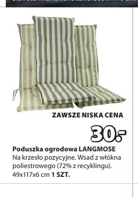 Poduszka ogrodowa LANGMOSE 49x117x6cm promocja w Jysk