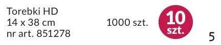 Torebki HD 14 x 38 cm promocja w Makro