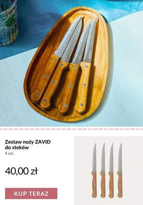 Zestaw noży do steków Homla ZAVID promocja w Homla
