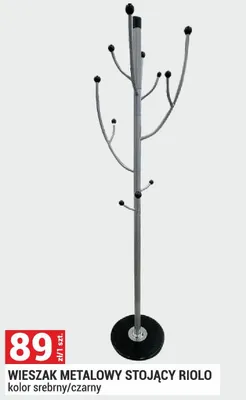Wieszak metalowy stojący Riolo promocja w Merkury Market