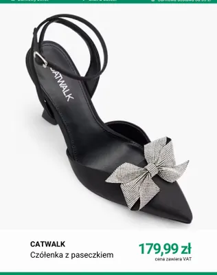 Czółenka z paseczkiem Catwalk promocja w Deichmann