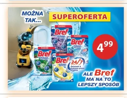 Zawieszka do WC Bref Power Aktiv promocja w Drogerie Laboo