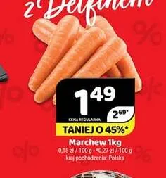 Marchew polska promocja w Delfin