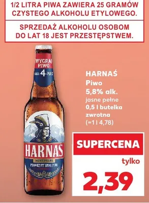 Piwo jasne pełne promocja w Kaufland