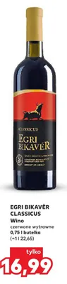 Wino czerwone wytrawne Classicus Egri Bikavér promocja w Kaufland