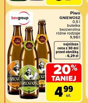 Piwo Gniewosz Koźlak promocja w Carrefour Market