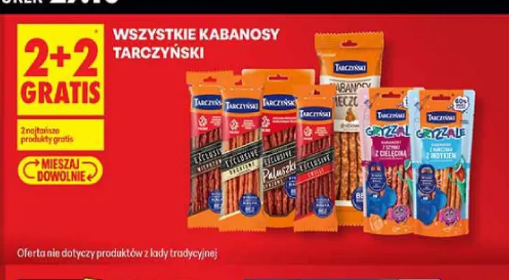 Kabanosy Tarczyński promocja w Biedronka