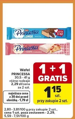 Wafel, różne rodzaje promocja w Carrefour Express