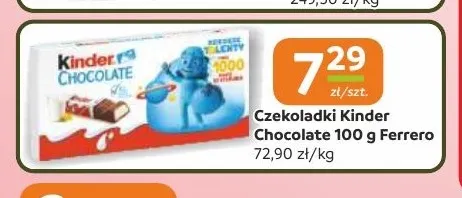 Czekoladki Kinder Chocolate promocja w Gama