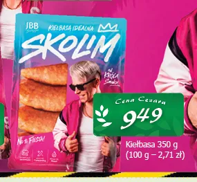 Kiełbasa idealna Skolim promocja w CEZAR Delikatesy