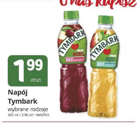 Napój Tymbark jabłko wiśnia promocja w Marketvita