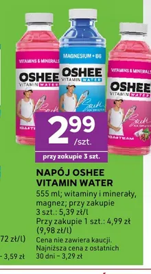 Napój Oshee Vitamin Water magnez promocja w Stokrotka